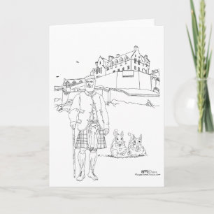Carte Château d'Édimbourg, Écosse