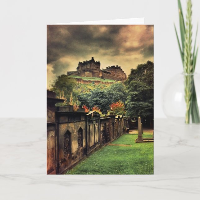 Carte Château d'Édimbourg - Style antique (Devant)