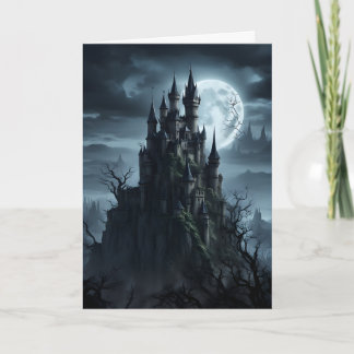 Carte Château gothique à minuit