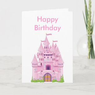 Carte château, Joyeux anniversaire