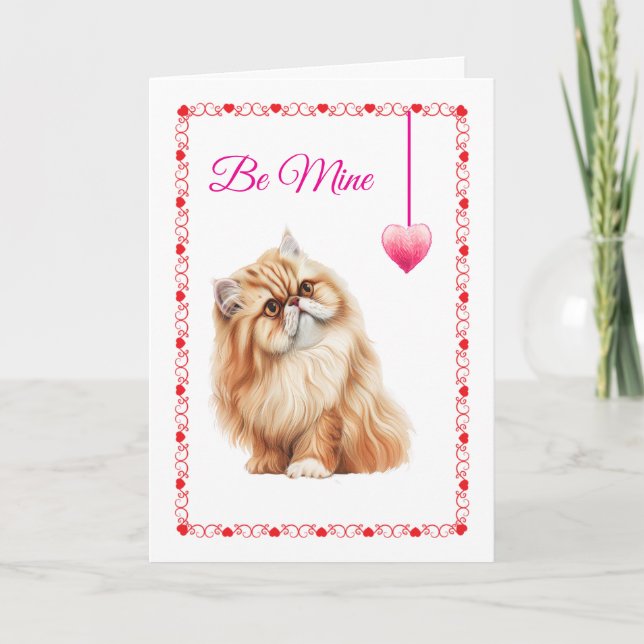 Carte Chaton Perse Jouer (Devant)