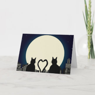 Carte Chats amoureux