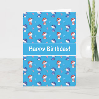 Carte Chats amusants et Motif de papillons mignons