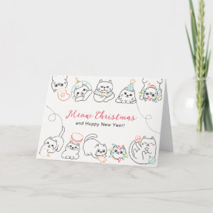 Carte Chats de Noël