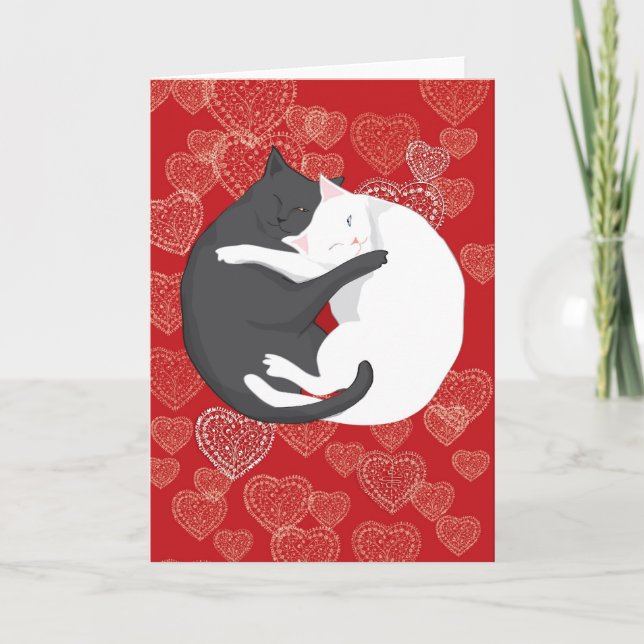 Carte Chats en amour : Paulie & Angie... (Devant)