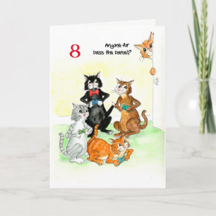 Carte Chats Fun Personnalisés Jouer Jeu Vidéo N'Importe 
