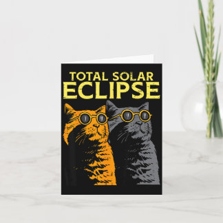 Carte Chats Gles Drôle Éclipse Solaire Totale 2024 Homme