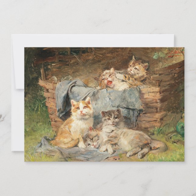 Carte Chats joueurs | Julius Adam le Jeune (Devant)