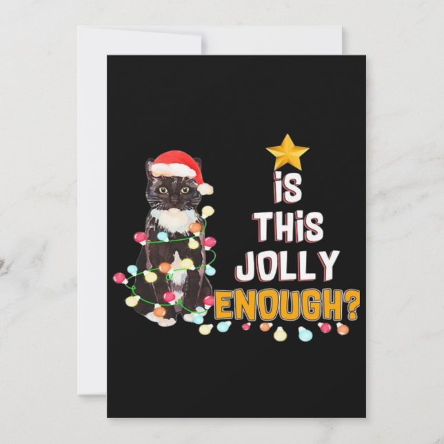 Carte Chats Joyeux Noël (Devant)