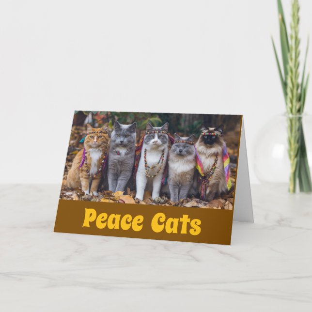 Carte Chats Peace (Devant)