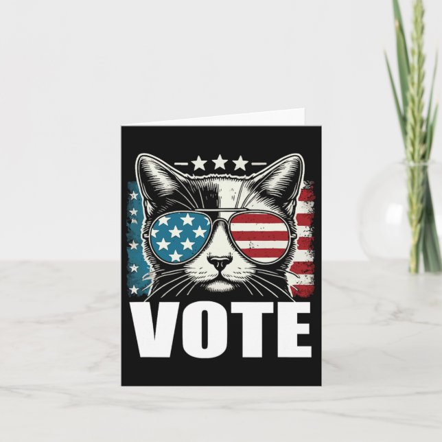 Carte Chats Pour Kamala Harris Vote 2024 (Devant)