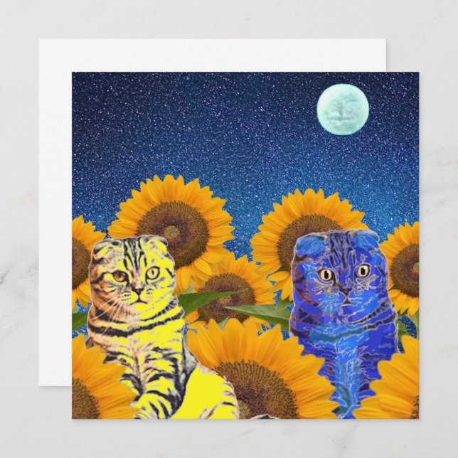 Carte Chats pour l'Ukraine (Devant / Derrière)