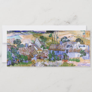 Carte Chaumières au toit de chaume par la colline par Vi