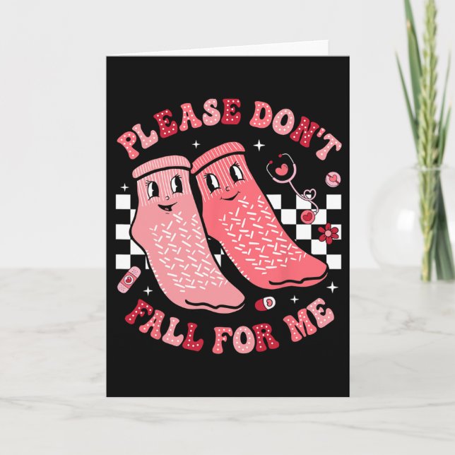 Carte Chaussettes antidérapantes Nurse Valentine S'il vo (Devant)
