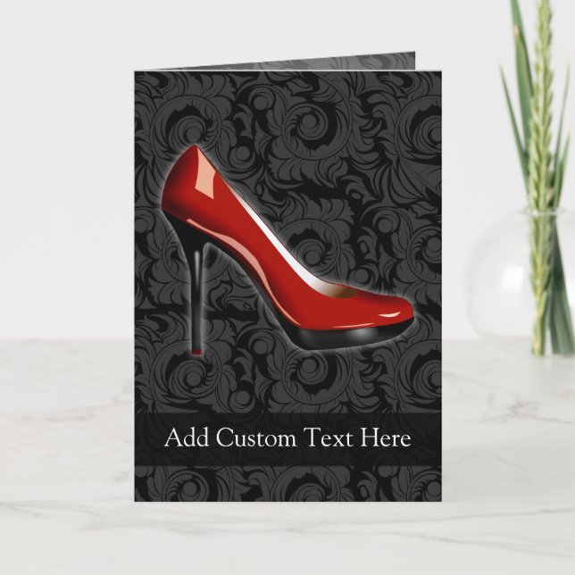 Carte Chaussure rouge Sassy (Devant)