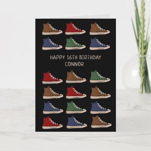 Carte Chaussures baskets haut de gamme design anniversai