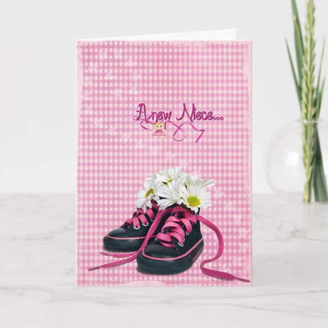 Carte Chaussures bébé pour nièce (Devant)