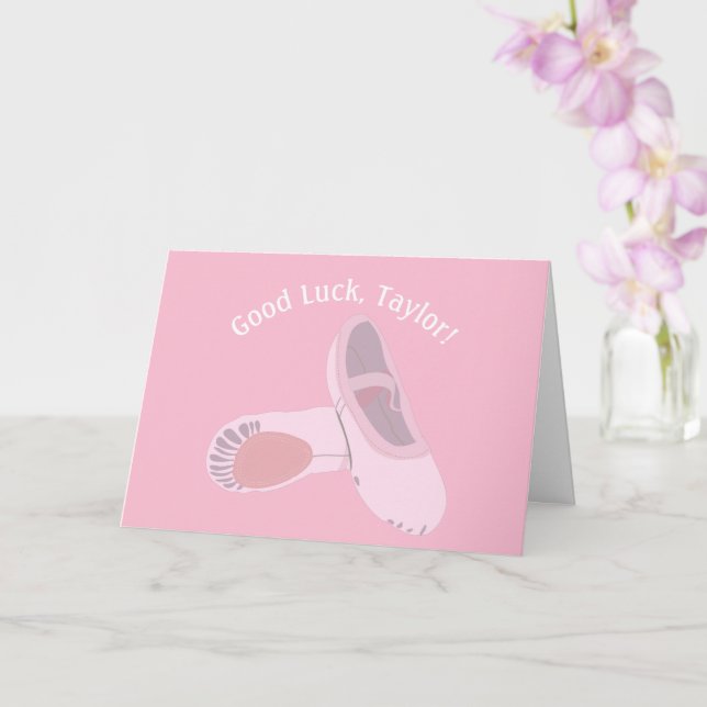 Carte Chaussures en Ballet Rose Danse Considérant Bonne  (Orchidée)