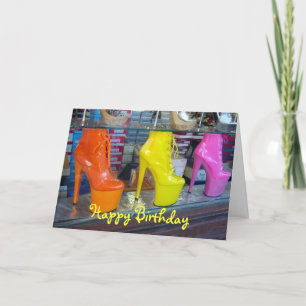 Carte Chaussures Joyeux anniversaire