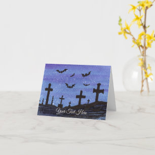 Carte Chauves-souris dans le cimetière