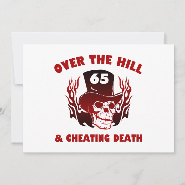 Carte Cheating Death 65th Birthday (Devant)