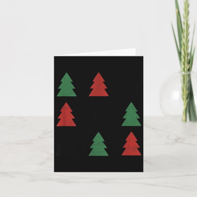 Carte Checkered Christmas Tree Graphic Crewneck Swea Fun (Devant)