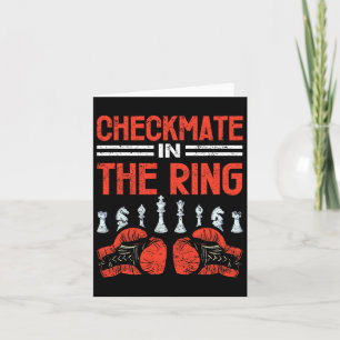 Carte Checkmate Dans La Fusion De Boxe D'Échecs Anneau