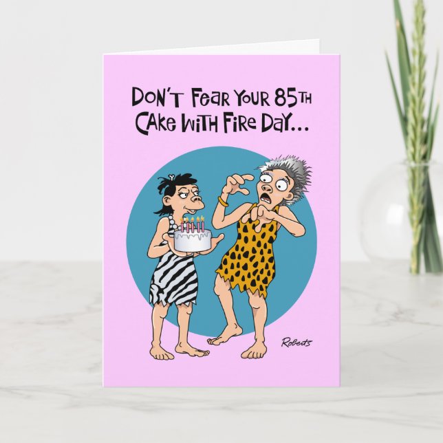 Carte Cheeky 85e anniversaire (Devant)