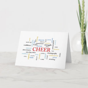 Carte CHEER Anniversaire avec mots
