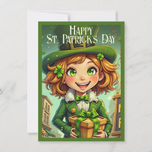 Carte Cheerful Leprechaun - Saint Patrick's Day Lucky Ch