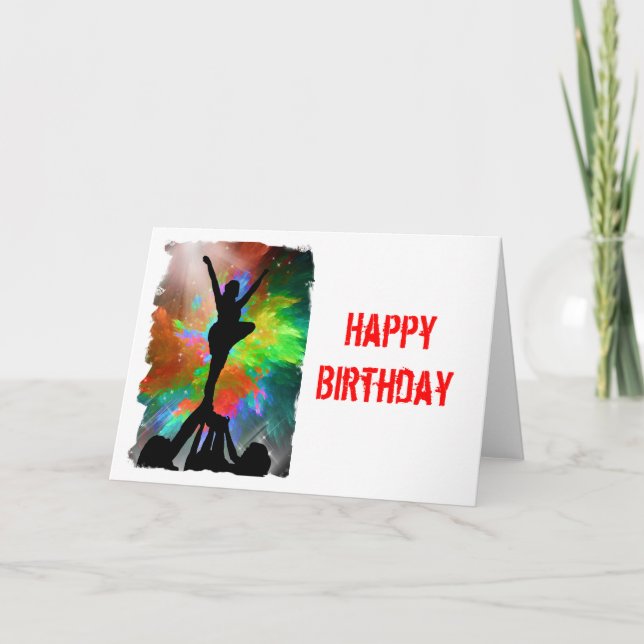 Carte Cheerleaders dans un Colorburst (Devant)