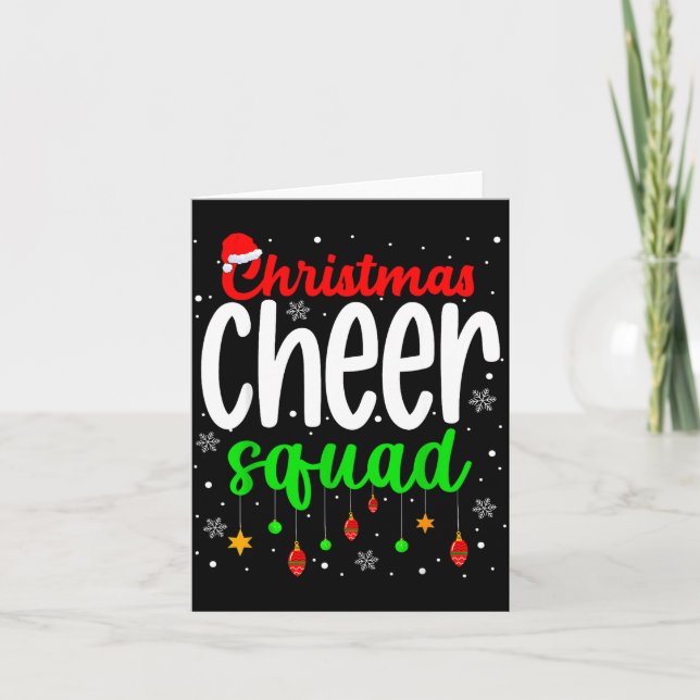 Carte Cheerleading Srts Lover Christmas Cheer Squad  (Devant)