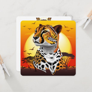 Carte Cheetah African Feline Wild Animal