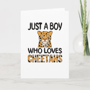 Carte Cheetah Cadeaux Pour Garçons Cheetah Lover Mignonn