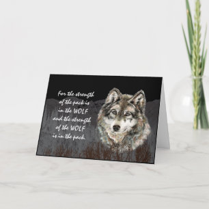 Carte Chef de pack, Famille Pack Force Quote Wolf
