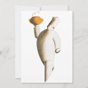 Carte Chef de restaurant Art Déco, Entreprise vintage