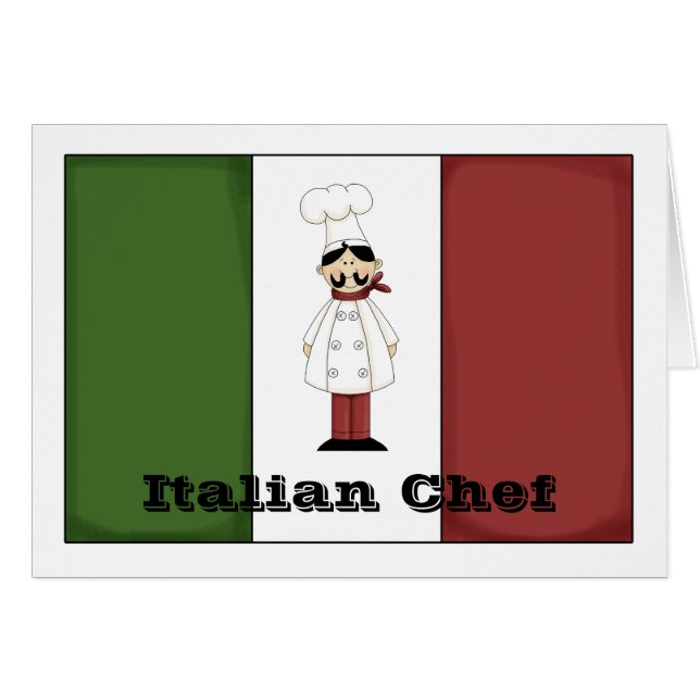 Carte Chef Italien #6 (Devant horizontal)