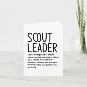 Carte Chef scout