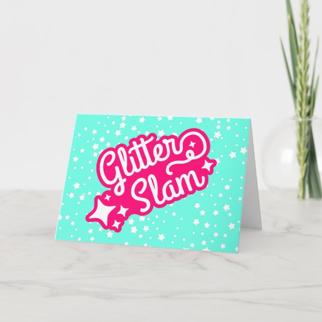 Carte Chelem parties scintillant (Devant)