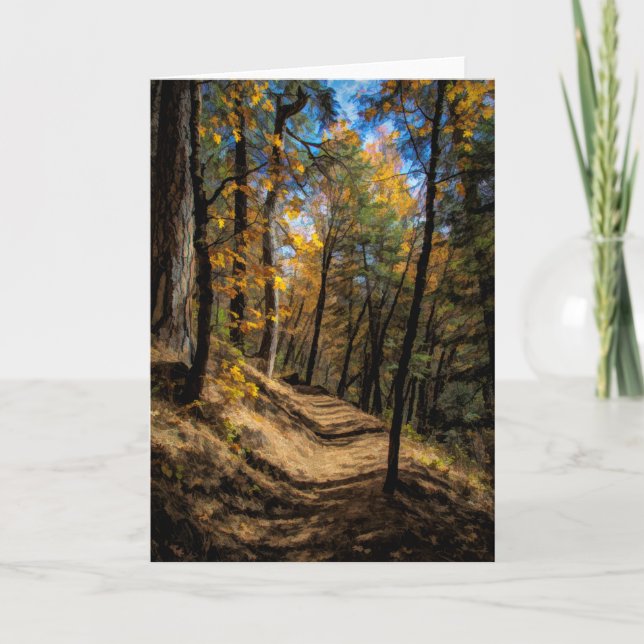 CARTE CHEMIN DANS LES BOIS (Devant)