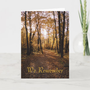 Carte Chemin d'automne1, nous nous souvenons