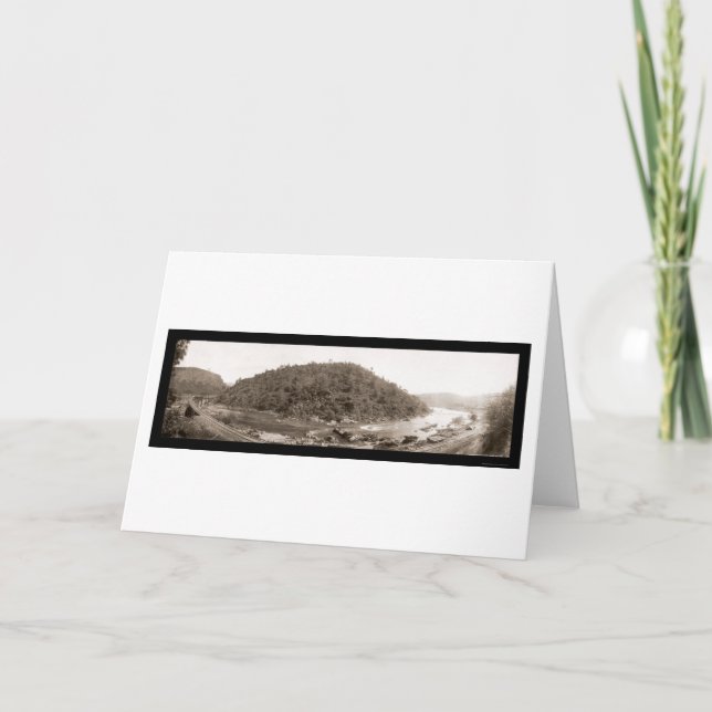 Carte Chemin de fer Yosemite Photo 1907 (Devant)