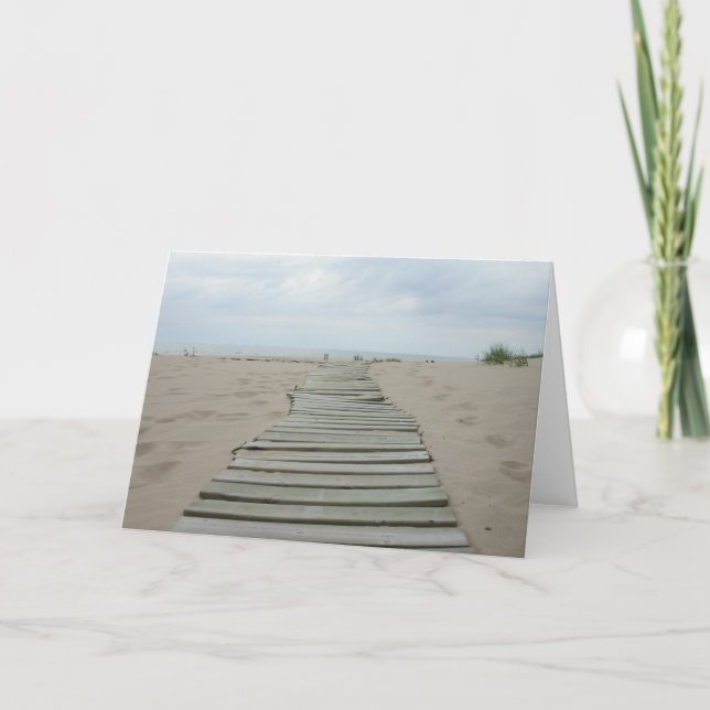 Carte Chemin en bois de planche (Devant)