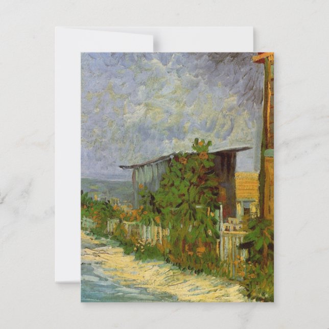 Carte Chemin Montmartre et tournesols par Vincent van Go (Devant)