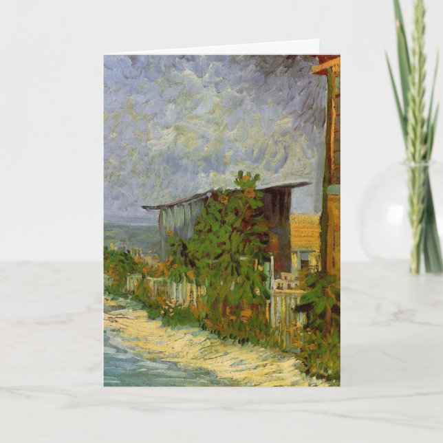 Carte Chemin Montmartre et tournesols par Vincent van Go (Devant)