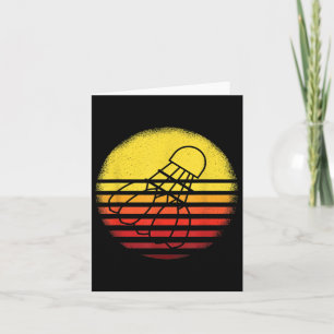 Carte Chemise Badminton Vintage Sunset Retro Badminton P