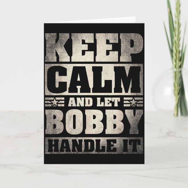 Carte Chemise Bobby nom D Bobby prénom  (Devant)