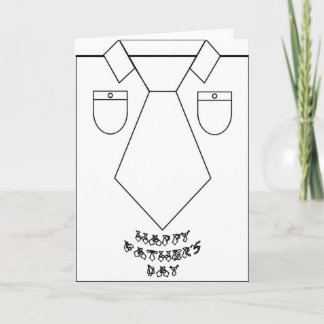 Carte Chemise d'art en ligne pour la fête des pères Crav
