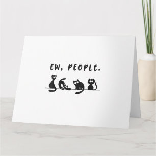 Carte Chemise de chat noir drôles femmes nouvelles perso