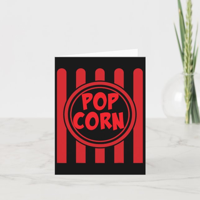 Carte Chemise de costume de carnaval de pop-corn drôle r (Devant)